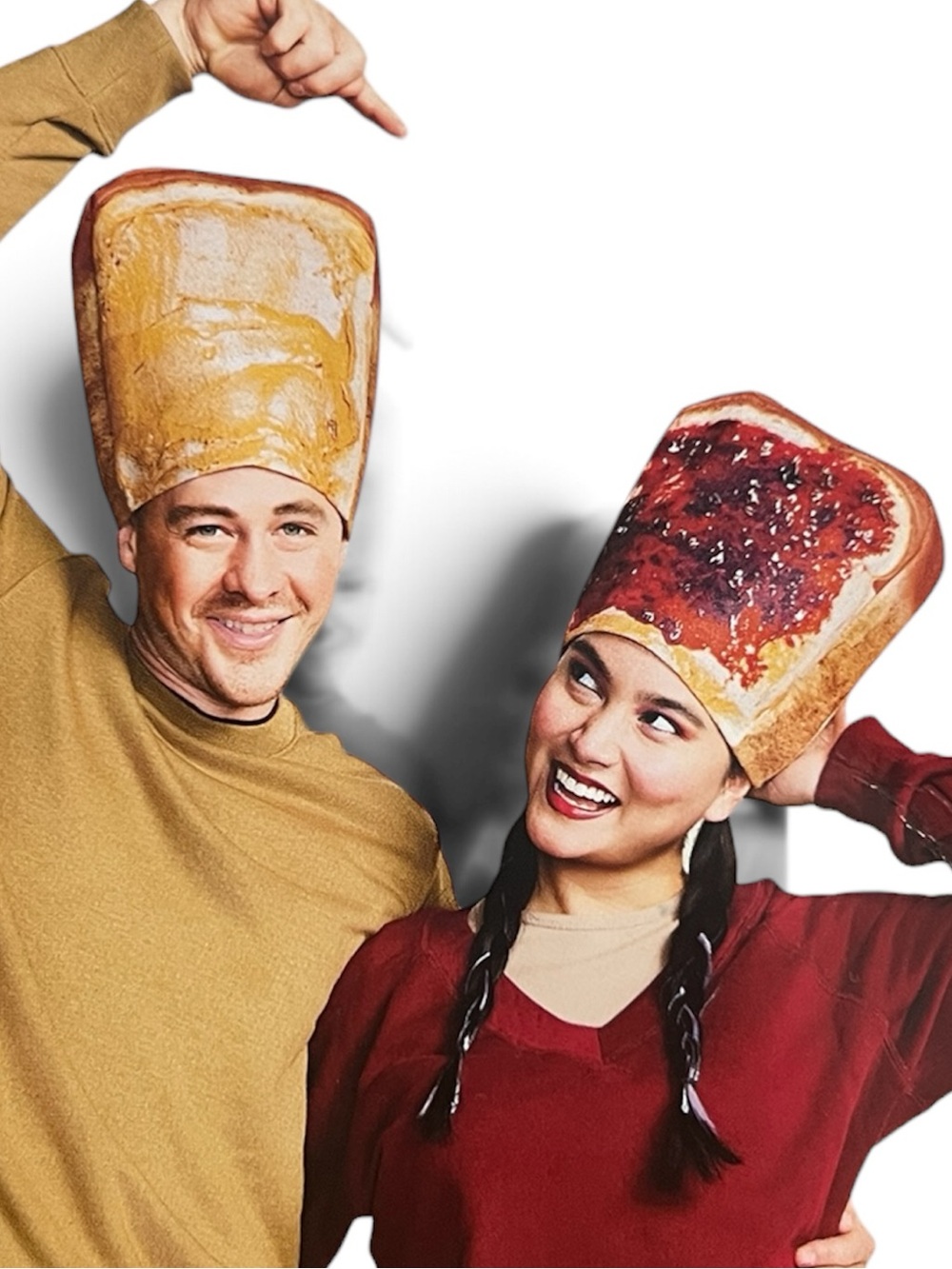 NEW Hyde & EEK! PB & J Headpiece Hat Couples Friends Costume OSFM